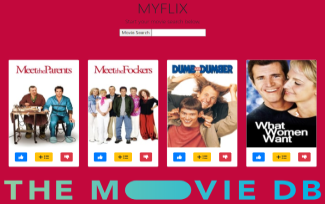 screenshot of website home page